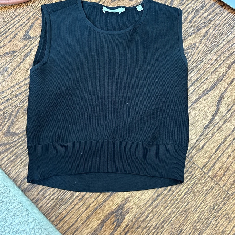 A.L.C black sleeveless strap top